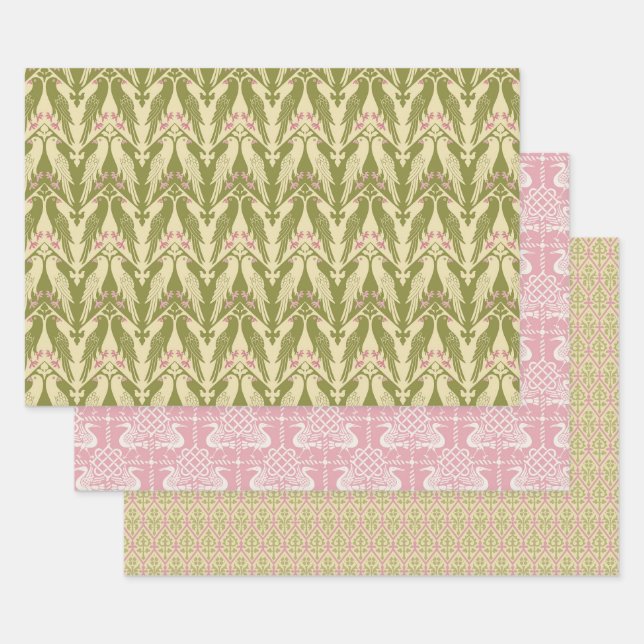 Pastel Gothic Revival Wrapping Paper Sheet (Set)