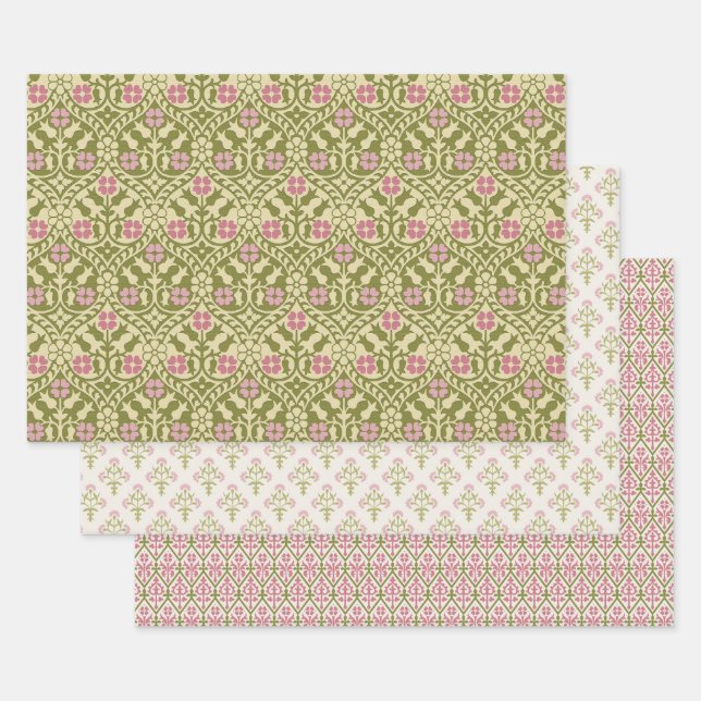 Pastel Gothic Revival Wrapping Paper Sheet (Set)