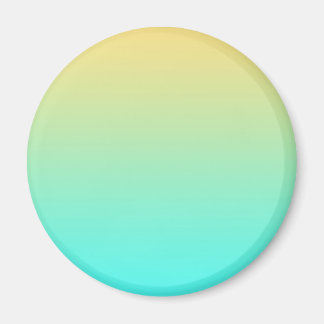 Pastel Gradient Background Turquoise Yellow Magnet