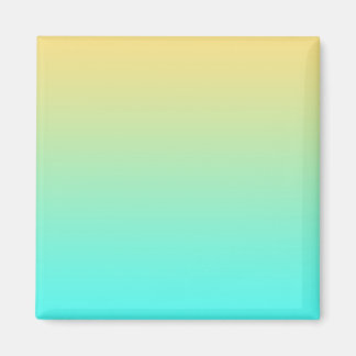 Pastel Gradient Background Turquoise Yellow Magnet