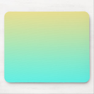 Pastel Gradient Background Turquoise Yellow Mouse Mat