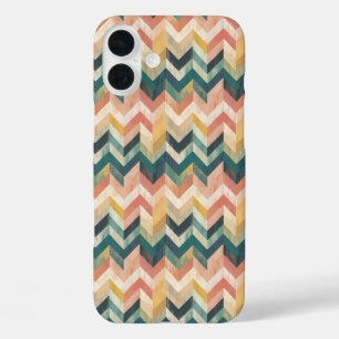 "Pastel Gradient Chevron Harmony" iPhone 16 Plus Case
