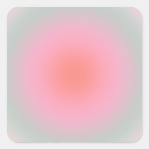 Pastel Gradient Minimalist Aura Square Sticker