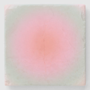 Pastel Gradient Minimalist Aura Stone Coaster