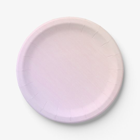 Pastel Gradient Paper Plate Zazzle.co.uk