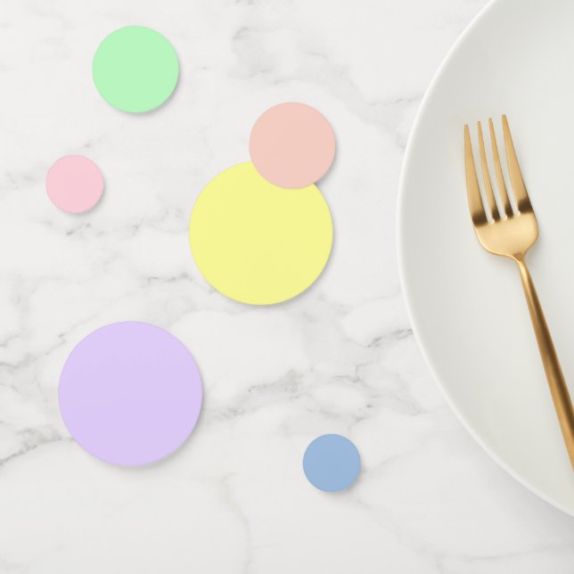 Pastel Gradient Theme Party Table Confetti  (Group)