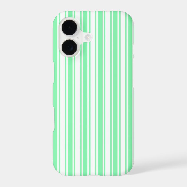 Pastel green and white candy stripes (Back)
