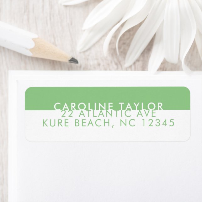 Pastel Green Band Simple Girly Custom Name (Insitu)