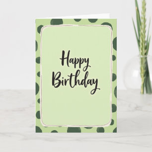 Pastel Green Birthday Card