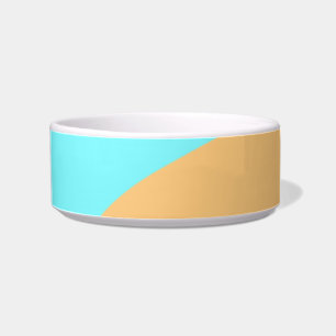 Pastel green blue add name monogram letter title bowl