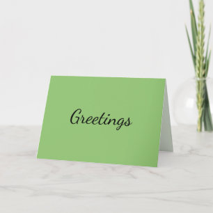 Pastel Green Card