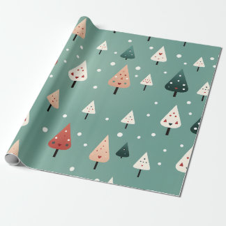 Pastel Green Christmas Wrapping Paper