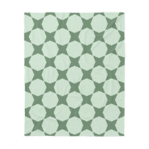 Pastel Green Circle Hexagon Scandinavian Pattern