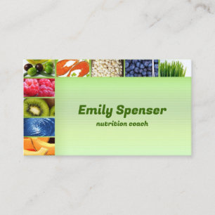 Pastel Green Healthy Life/Nutritionist Card