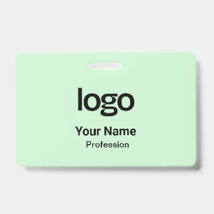 Pastel green Name Tags Badges ID Badge