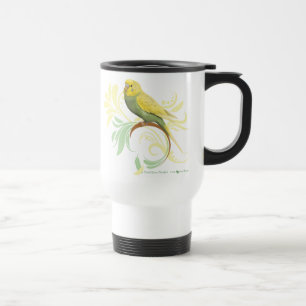 Pastel Green Parakeet Travel Mug