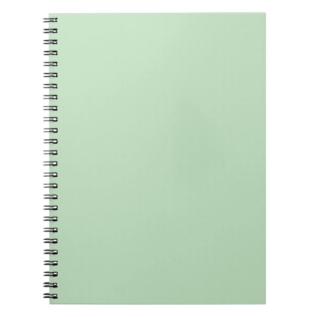Pastel Green Spiral Photo Notebook (Front)