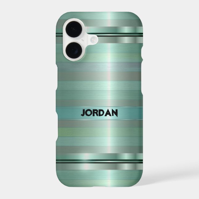 Pastel Green Stripes Pattern (Back)
