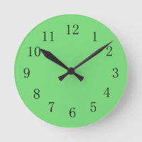 Pastel Green Wall Clock