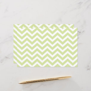 Pastel Green & White Chevron Wedding Cardstock
