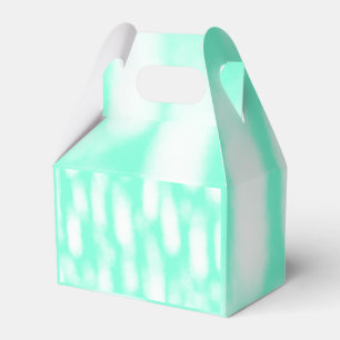 Pastel green white watercolor stripes abstract pat favour box