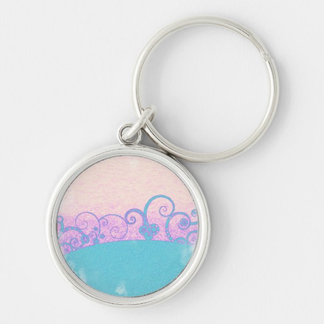 pastel grunge fantasy key chain (Front)