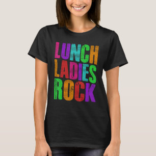 Pastel Grunge Lunch Ladies Rock Cute Back to Schoo T-Shirt
