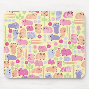 Pastel Guinea Pigs Mouse Mat
