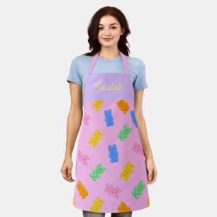 Pastel Gummy Bear Aesthetic Personalized Apron