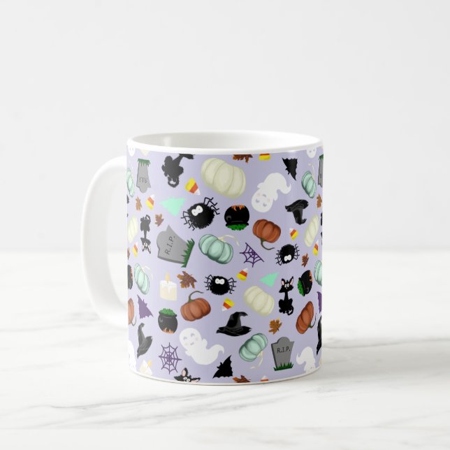 Pastel Halloween Coffee Mug (Front Left)