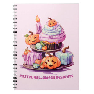 Pastel Halloween Delights – Enchanting Pastel Cake Notebook