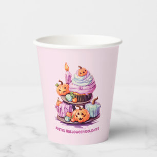 Pastel Halloween Delights – Enchanting Pastel Cake Paper Cups