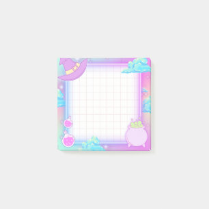 Pastel Halloween Witchy Post-it Notes