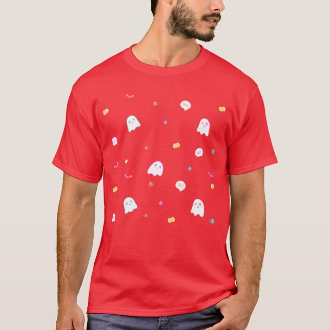 Pastel Happy Halloween retro T-Shirt (Front)