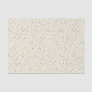 Pastel Happy Teeth Pattern Tissue Paper