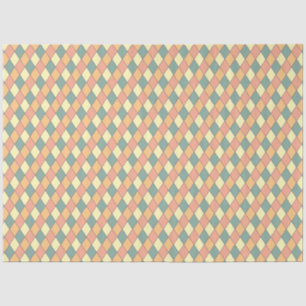 Pastel Harlequin Diamond Geometric Tissue Paper