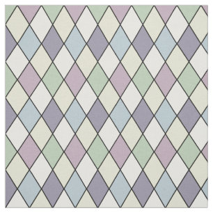 Pastel Harlequin Diamonds Fabric