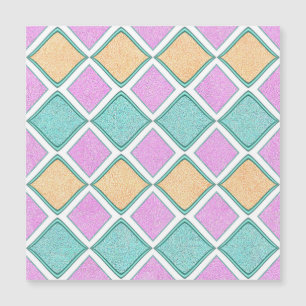 Pastel Harlequin Prism Diamond Pattern