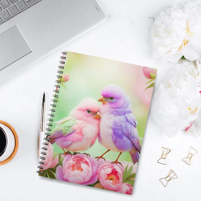  Pastel Harmony: Fluffy Songbirds Notebook (Organize Beauty: Pastel Songbirds Notebook for Notes, Journaling, and Planning!)