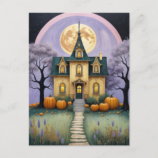 Pastel Haunt Holiday Postcard (Front)