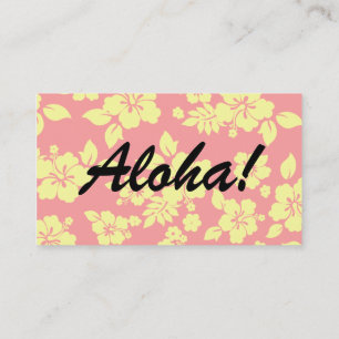 Pastel Hawaiian Business Card