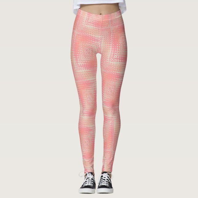 Pastel Haze Pink Peach Leggings ★Psydefx★ (Front)
