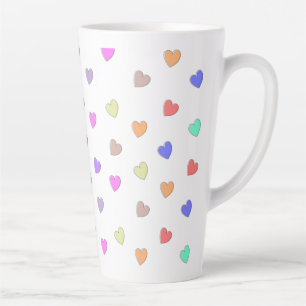 Pastel Heart Shape Pattern Coffee Mug