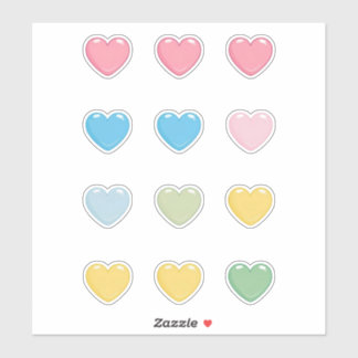 Pastel Hearts