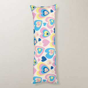 Pastel Hearts. Body Cushion