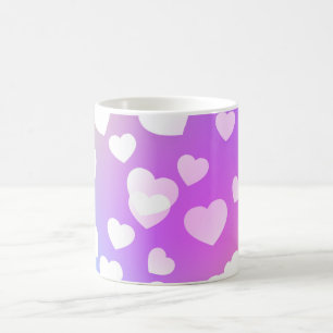 Pastel hearts coffee & tea mug