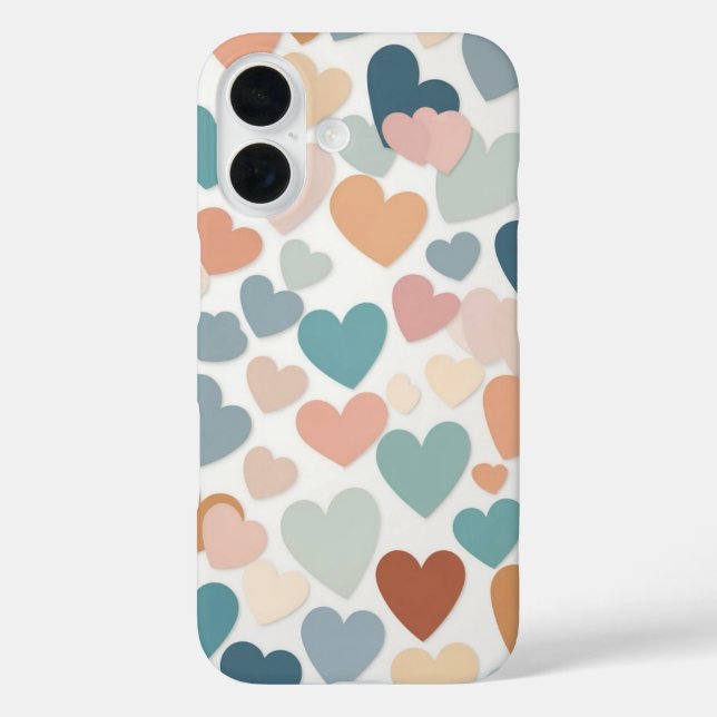 Pastel Hearts Delight Case-Mate iPhone Case (Back)