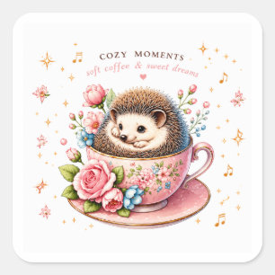 Pastel Hedgehog Sticker Pack