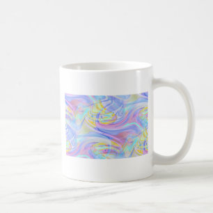 pastel hologram coffee mug