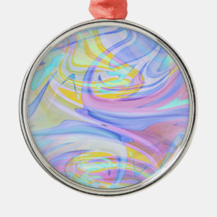 pastel hologram metal tree decoration